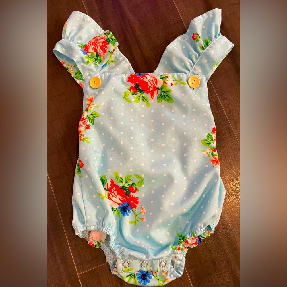 NWOT - Floral Baby Romper - SIZE: 12-24 Months